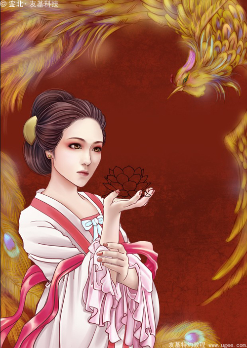 古风插画教程《莲花灯》（下）